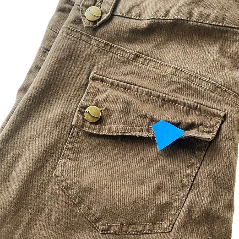 Nori Jeans Juniors 9 Bootcut Brown Cotton Blend Flap Pockets Stretch 32" Ins Y2K - Picture 10 of 10